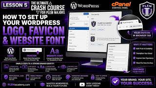 Lesson 5 How to Set Up Your WordPress Logo Favicon and Website Font Lesson 5 How to Set Up Your WordPress Logo Favicon and Website Font