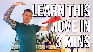 FLAIR BARTENDING Over the Shoulder Tap - #3minsThurs