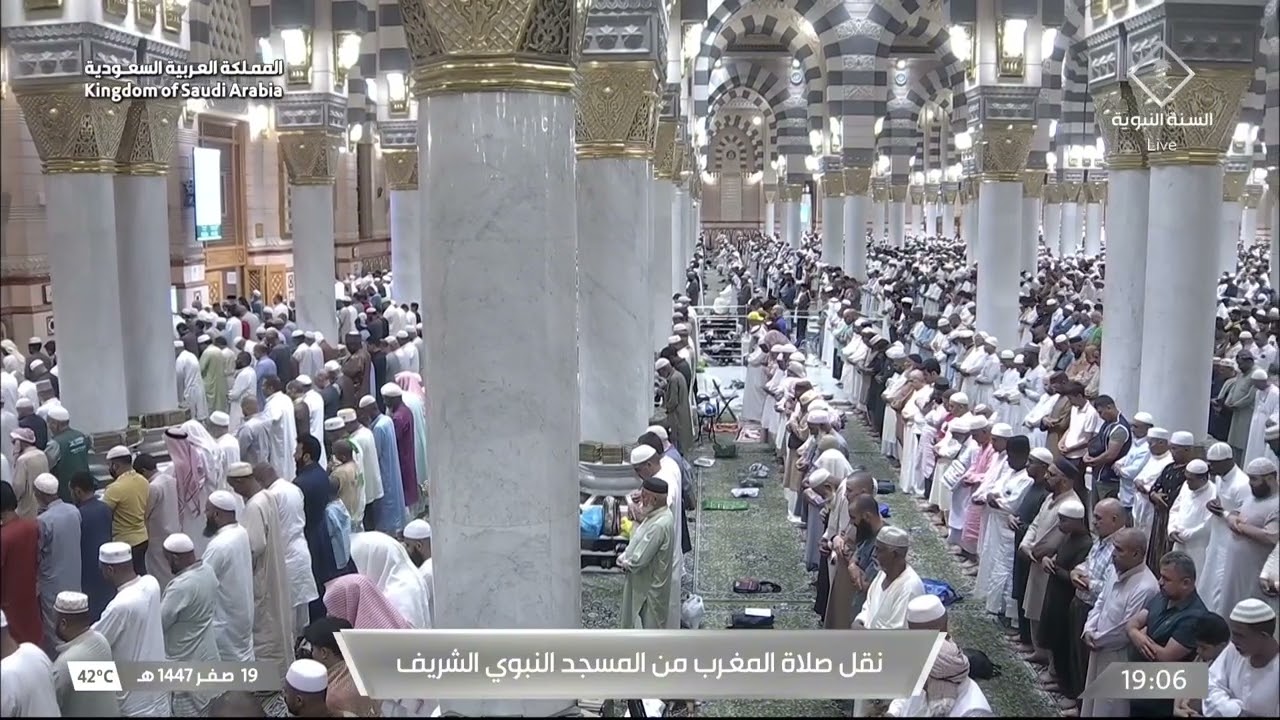 صلاة المغرب للشيخ عبدالباري الثبيتي 19 صفر 1447هـ