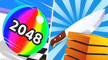 Ball Run 2048 VS Slice It All - Max Level Gameplay Walkthrough Trailer New APK Update Android IOS