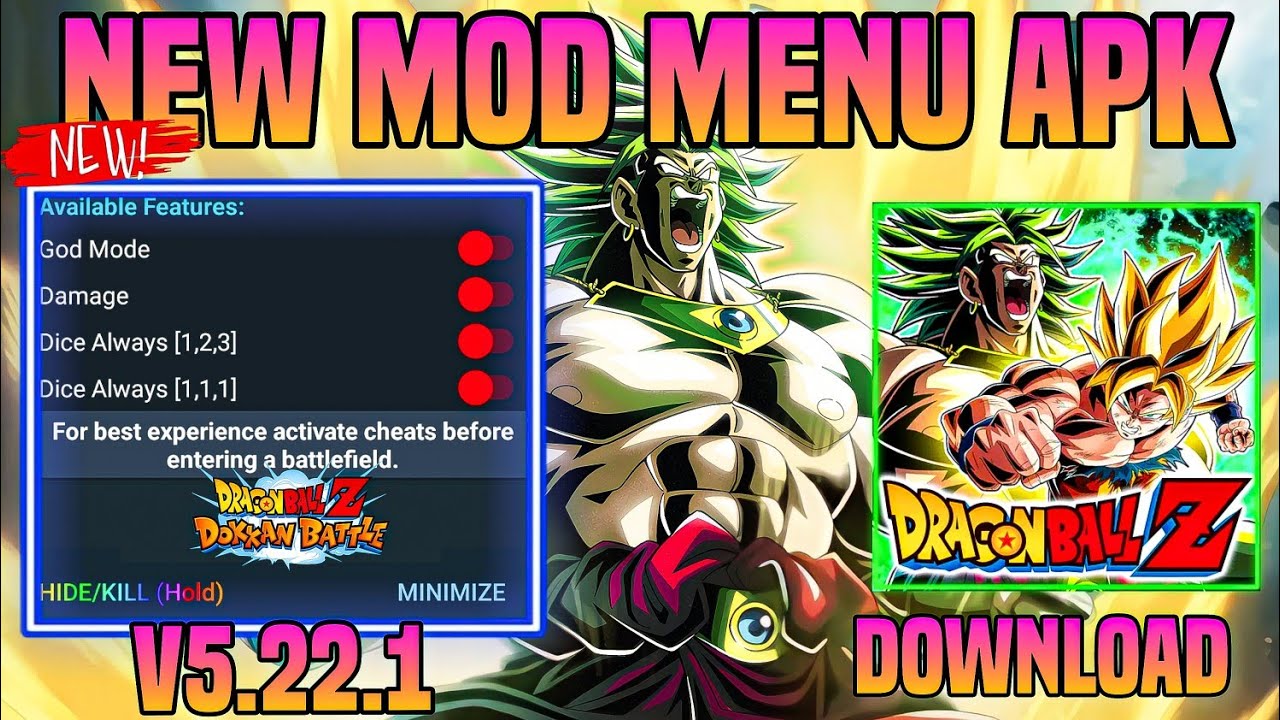 Dragon Ball Z Dokkan Battle MOD MENU V5.22.1 APK /