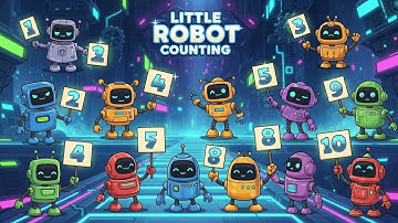 Little Robot Counting | Learn Numbers 1–10 with Robots | ToonBeats Studio