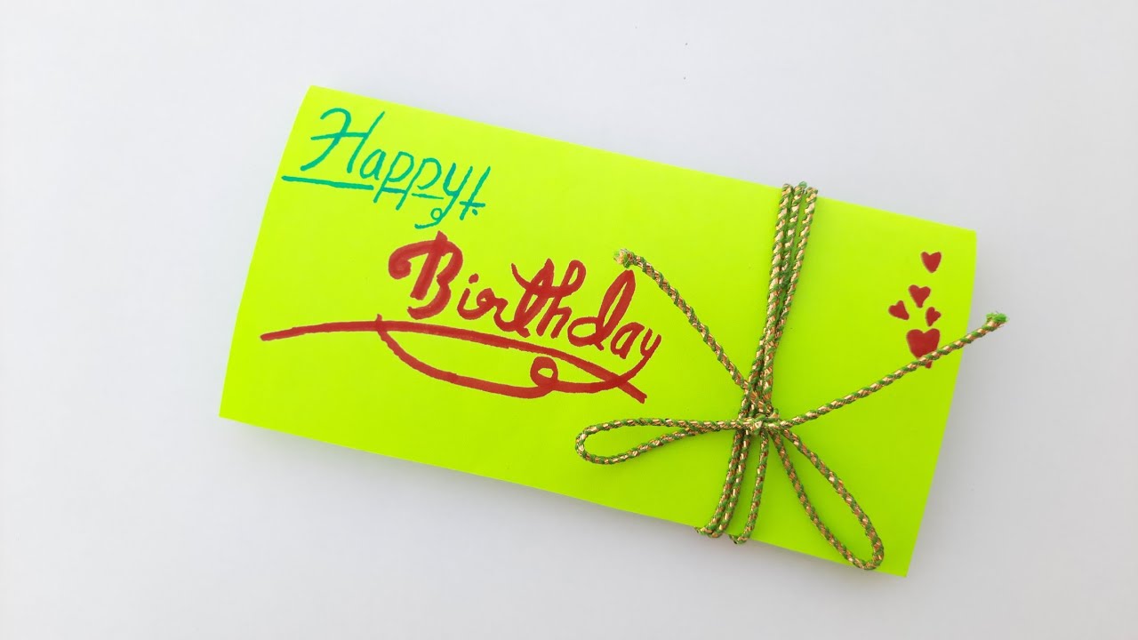 birthday invite card// happy birthday card// origami card card banane