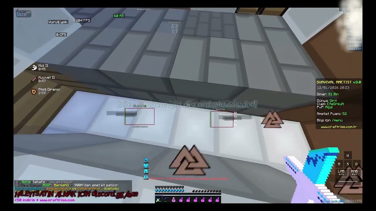 LAZE PRO AMETİST HİLE | DİSCORD AÇIKLAMADA