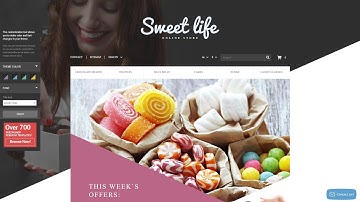 Sweets Shop PrestaShop Theme by WT Website Template - 53308