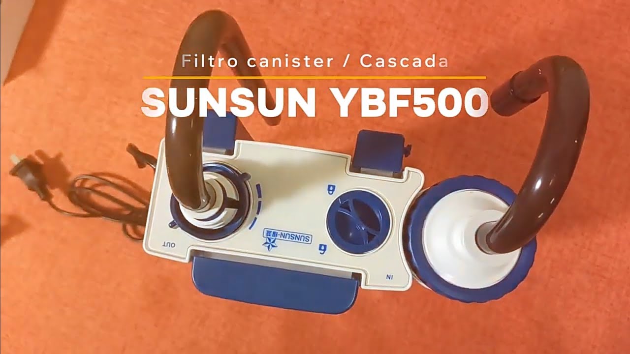 Instalación filtro SunSun YBF500 | Con Skimmer de superficie y profundidad + Pre-filtración 