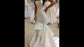 Madison James Strapless Wedding Dress (Size 10)