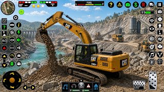 Real Heavy Equipment Simulator 🚜 | CAT Excavator Muddy Gameplay