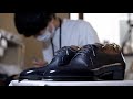 Making Derby Shoes in Vintage Embossed Leather