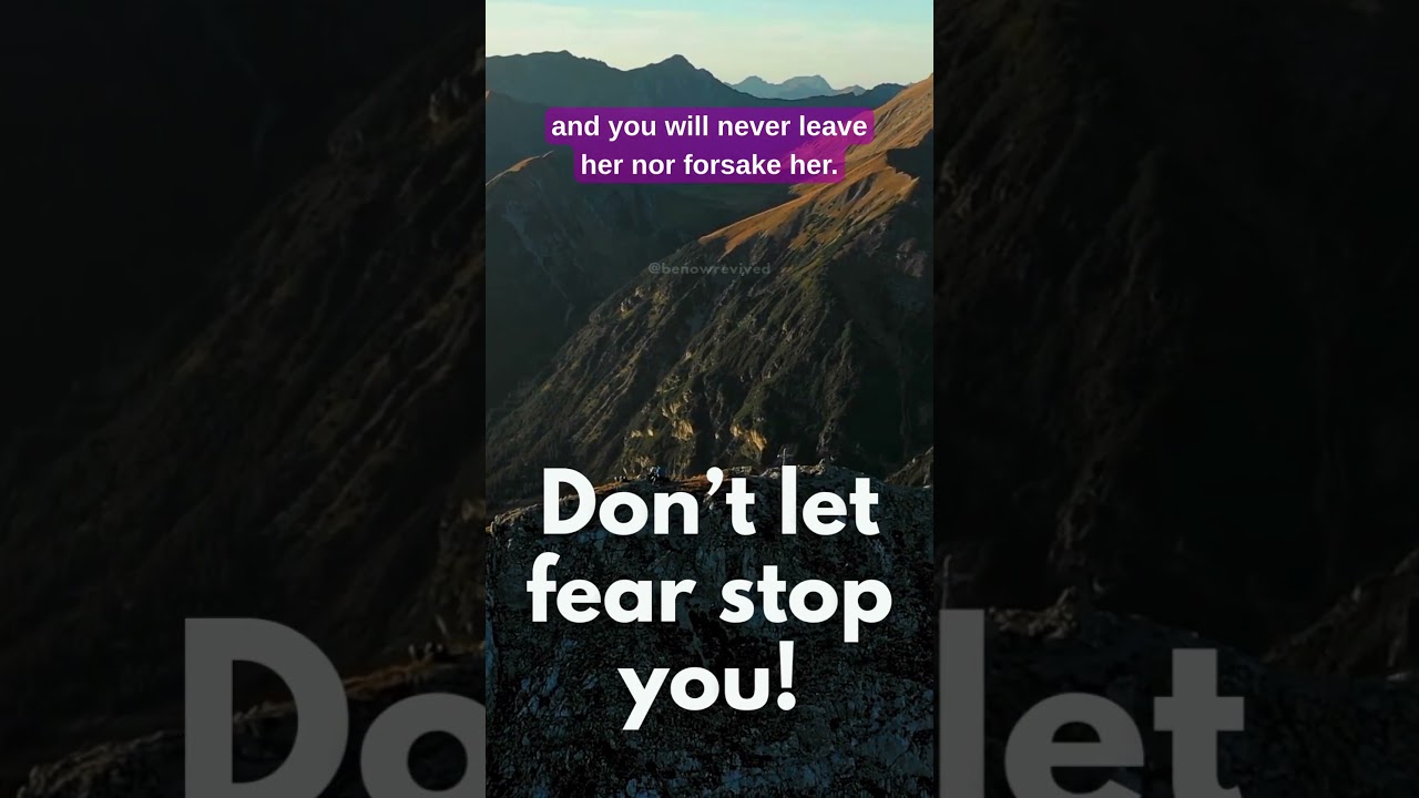 Fear Not Series!! Pt. 3 | Don't Let Fear Stop You #prayer #jesus #series