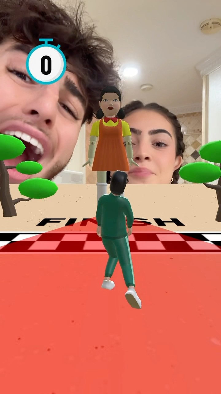 We tried playing squid games in real life ??