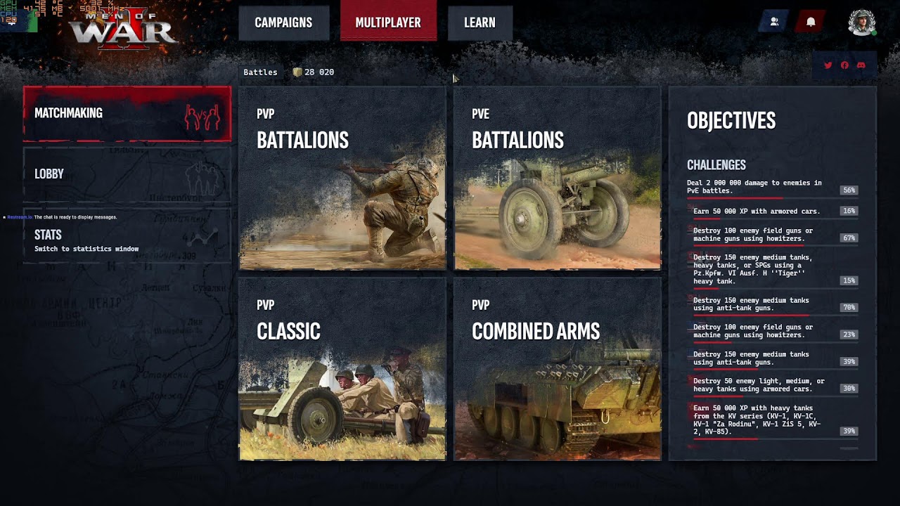 Men of War 2:  Зимняя Лига 14.02.2026