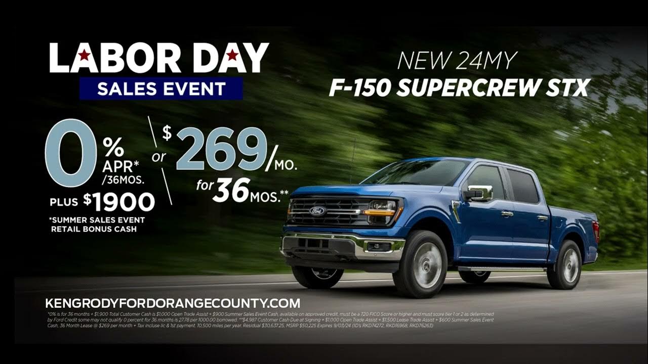 Ken Grody Ford Labor Day Sales Event YouTube