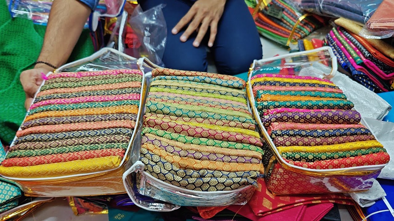 Chickpet Bangalore Wholesale Blouse Pieces 12Rs/Blouse Pieces Gifting purpose/matching Centre Shop