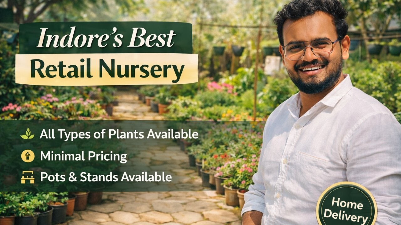 Indore की सबसे अच्छी Retail Nursery का  Full Tour सभी पौधों की कीमत की जानकारी के साथ |