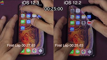 iOS 12.3 vs iOS 12.2 speed test on iPhone XS MAX | iSuperTech