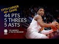 Donovan Mitchell 44 pts 5 threes 5 asts vs Hawks 22/23 season