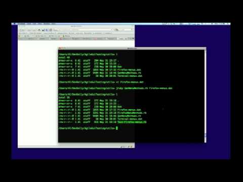 Agile GUI Testing - Automated Menu Code Generation and Testing