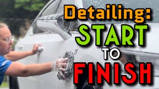 Full Detail + Coating START TO FINISH! What All Goes Into Detailing A Car? #asmr  #detailing