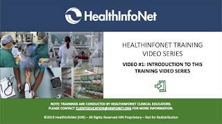 Video #1 - Introducing the HealthInfoNet Training Video Series