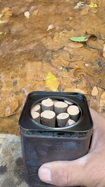 How to make charcoal the easy way #outdoors #survival #bushcraft #camping