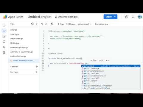 Google Apps Script Course #28: Create & Delete Sheets in Google Sheets (Must-Know for Automation!)