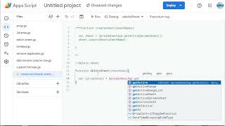 Google Apps Script Course #28: Create & Delete Sheets in Google Sheets (Must-Know for Automation!)
