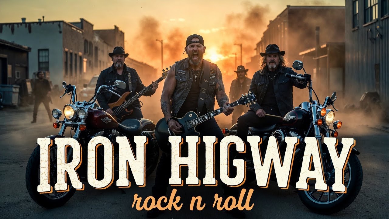 Steel Glows at Dusk 🔥 Riding the Burning Line 🤘 Iron Highway