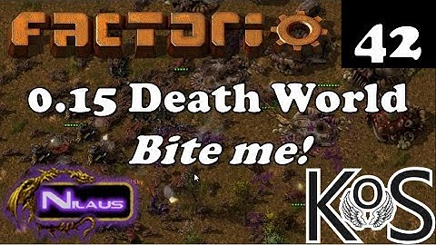 Factorio 0.15 Death World - E42 - Pushing back for wall extensions