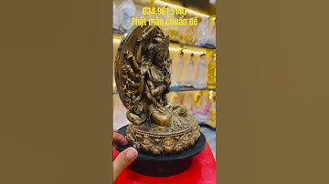 Tượng Phật Mẫu Chuẩn Đề 27cm màu đồng #phongthuy #tượng #tuongphat #loivangphatdaythichphaphoa