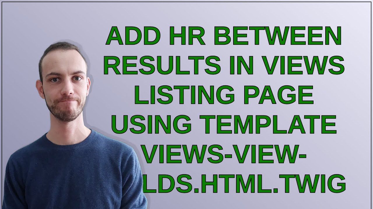 Drupal: Add hr between results in views listing page using template ...