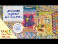 Let's read together We Love Pets Sound Book and unbox a mystery Neopets Plush.
