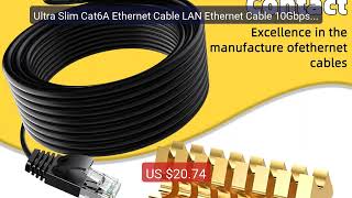Ultra Slim Cat6A Ethernet Cable LAN Ethernet Cable 10Gbps 5... — Top Pick 2026 | Unbeatable Price!