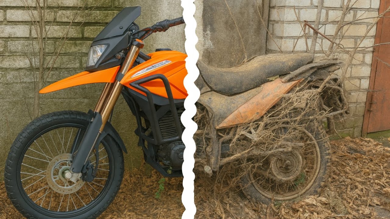 Восстановил мотоцикл после 5 лет в сарае 