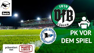 PK vor dem Auswärtsspiel || Arminia Bielefeld vs. VfB Lübeck