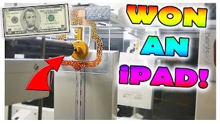 Winning An iPAD From The Arcade For Only $5... || CHEAP Expensive Prize WIN!