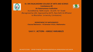 Action - Angle variables