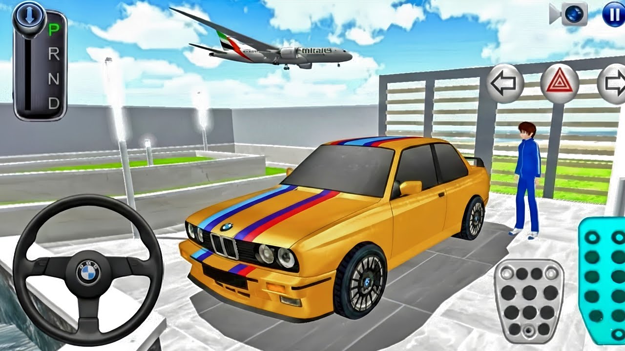 New Golden BMW M3 Car in Ocean Villa -3D Driving Class Gameplay Android ios -2026 Driving Car Games