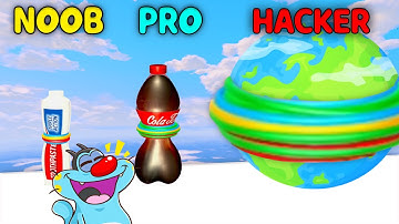 NOOB vs PRO vs HACKER In Flexy Ring ft.Oggy