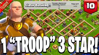 How to 3 Star Trophy Match with 1 Housing Space! - Haaland Challenge 10 (Clash of Clans)