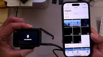 Plugging GoPro into iPhone 15 Pro for File Transfer