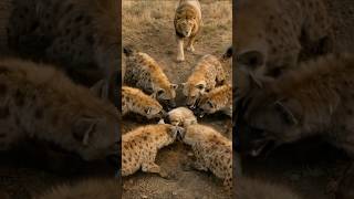 The lion actually saved the puppy. An unbelievable moment in the wild.