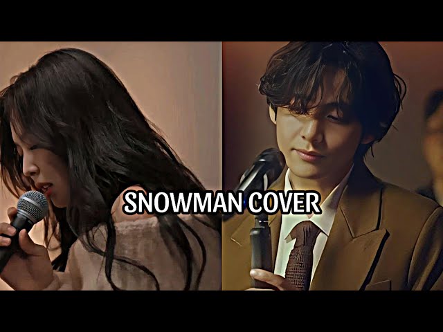 Taehyung and Jennie snowman cover [Ai cover] class=