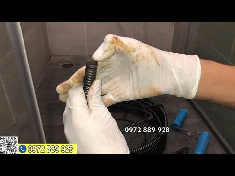 Video Dụng cụ thông cống lò xo 16mm - Sử dụng tay quay, máy... - youtube
