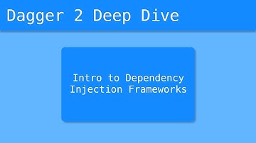 Dagger 2 Deep Dive (4/55) - Intro to Dependency Injection Frameworks