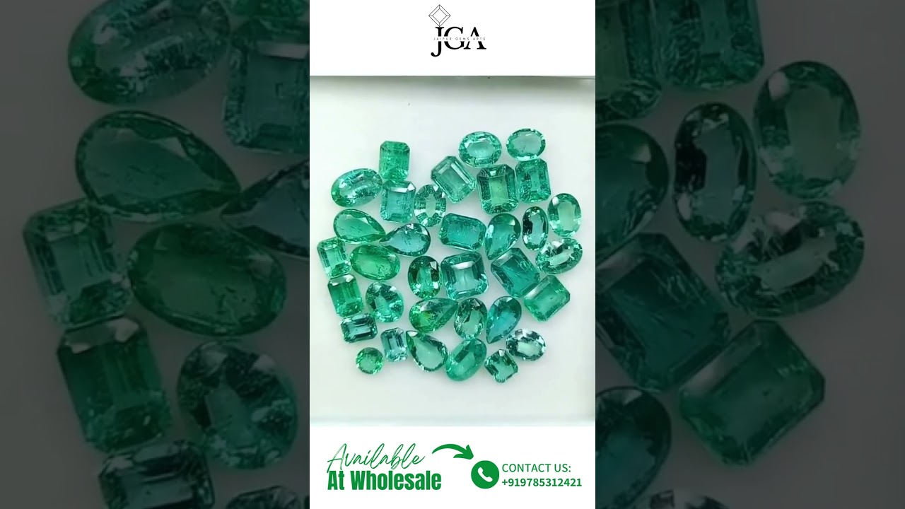 Emerald Loose Gemstone Lot Available at Wholesale | Jaipur Gems Arts | 