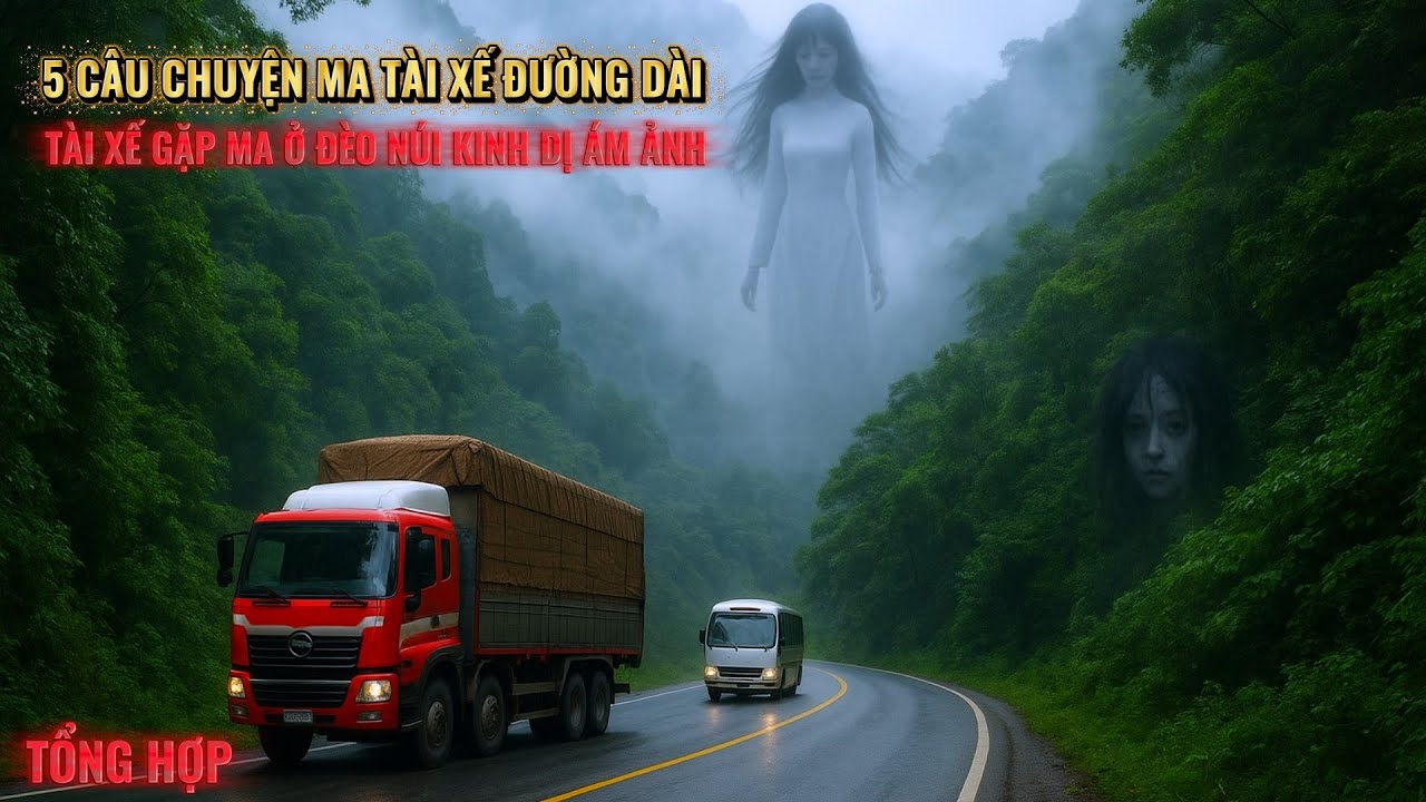 5 Câu Chuyện Ma Tài Xế Đường Dài - Tài Xế Gặp Ma Ở Đèo Núi, bị 9 Con Ma Theo Ám Kinh Dị Ám Ảnh
