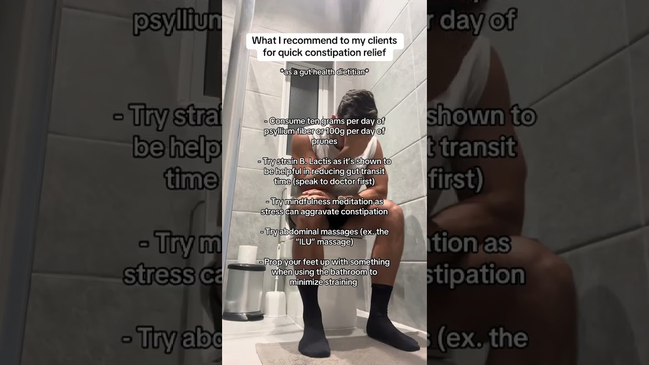 How to get quick constipation relief