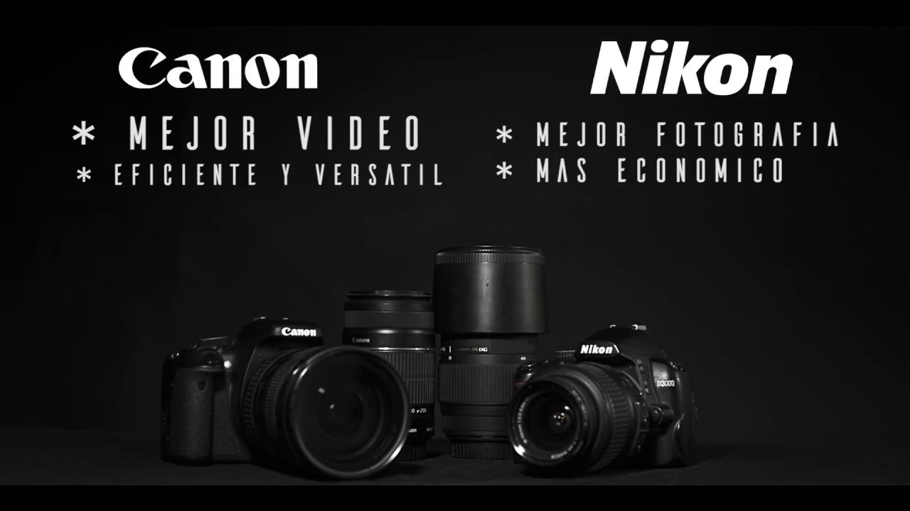 Canon, Nikon, Canon o Nikon.