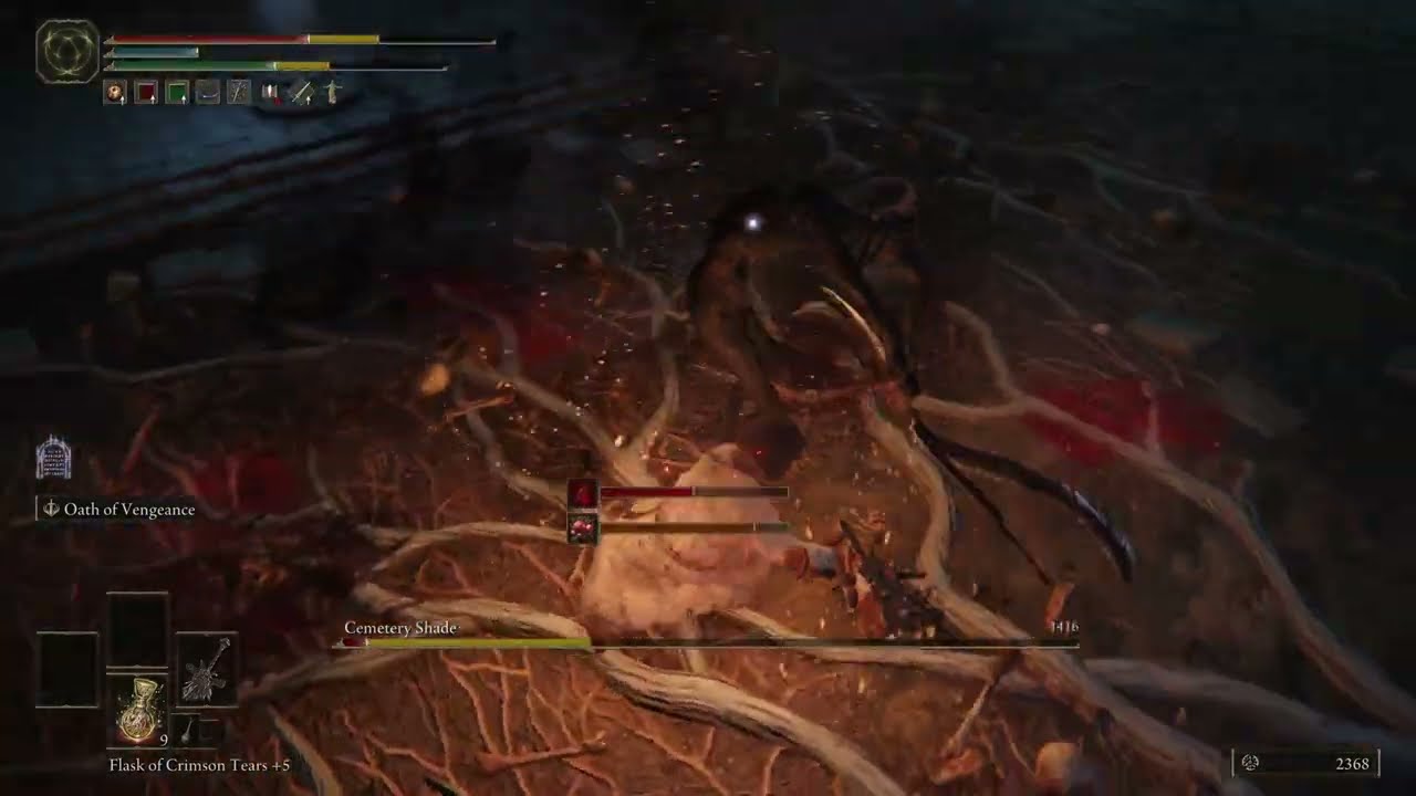 ELDEN RING - Cemetery Shade (Caelid) (Solo Boss Fight - Location in Description)